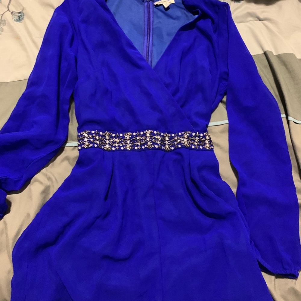 Royal blue romper